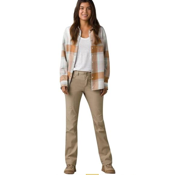 prAna Halle Convertible Pants Size 6 Low-Rise Bootcut Capris EUC - Picture 1 of 16